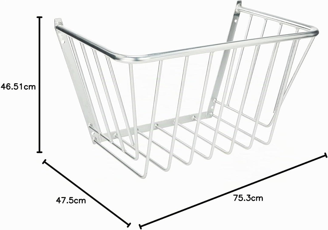 Kerbl 3231 Heuraufe, grosses Modell, verzinkt; 75, 3x47, 5x46, 5cm
