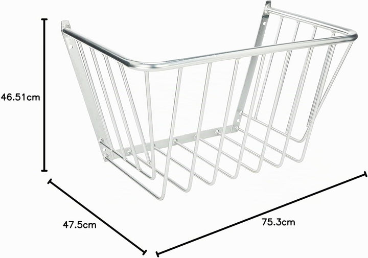 Kerbl 3231 Heuraufe, grosses Modell, verzinkt; 75, 3x47, 5x46, 5cm