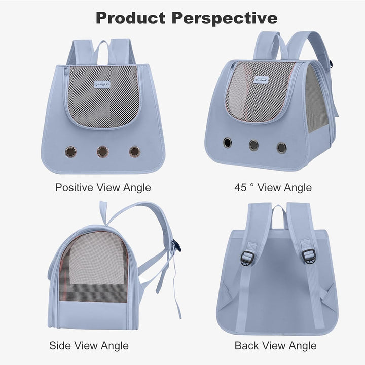 PETCUTE Haustier Rucksack,Faltbar Hunderucksack für Kleine Hunde und Katzen,Katzen Rucksack mit Hera