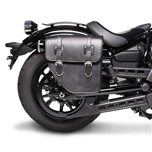 BS-Motoparts Satteltasche für Hyosung Aquila GV 125 Texas Schwarz rechts