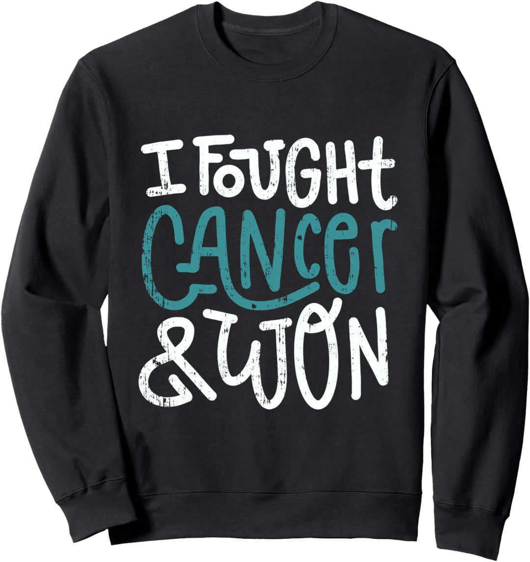 Eierstockkrebs bekämpft Teal Ribbon Cancer Survivor Geschenk Sweatshirt
