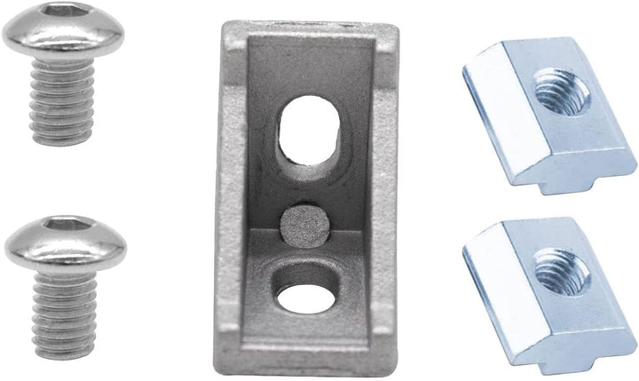 26 Stück Aluwinkel 20x20 Nut 6 Aluwinkel für Aluprofil 20x20 von iMetrx, 2028 Silber