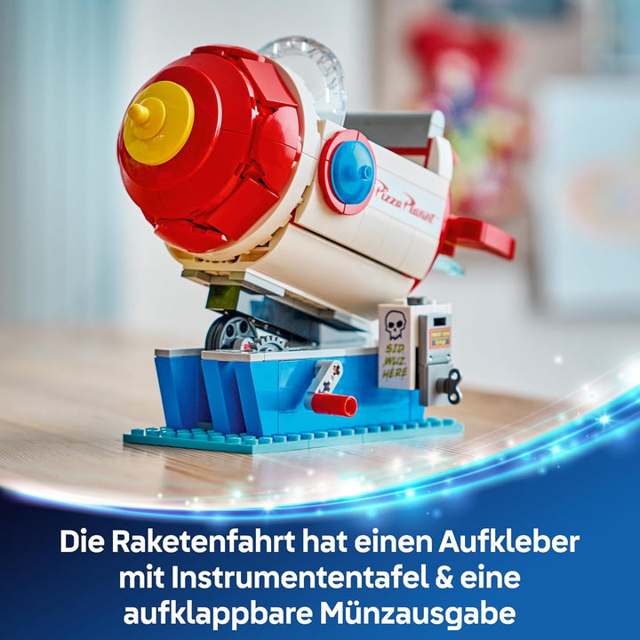 LEGO Disney and Pixar Toy Story Alien mit Pizza Planet Raketenfahrt - Raumschiff Spielzeug mit Alien