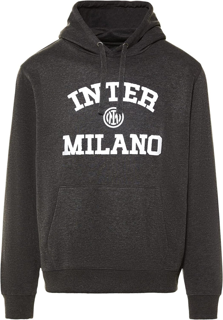 Inter Unisex Sweatshirt mit Kapuze Kapuzenpullover S Grau, S Grau