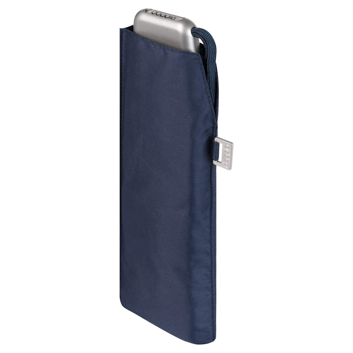 doppler Taschenschirm Carbonsteel Slim Uni – Handliches Format – Federleicht – 22 cm – Navy, Navy