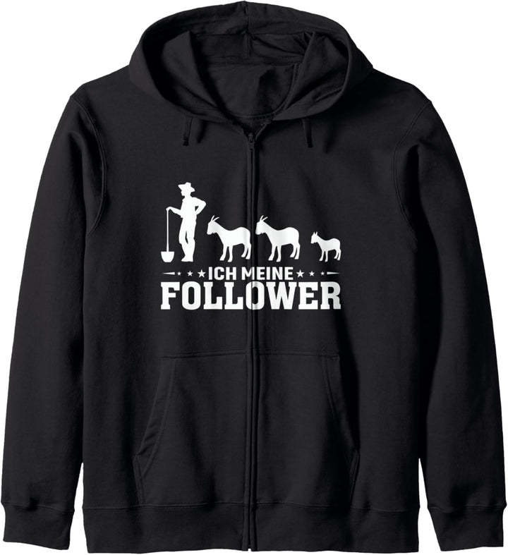 Ich und Meine Follower Ziegen Bauer Kapuzenjacke