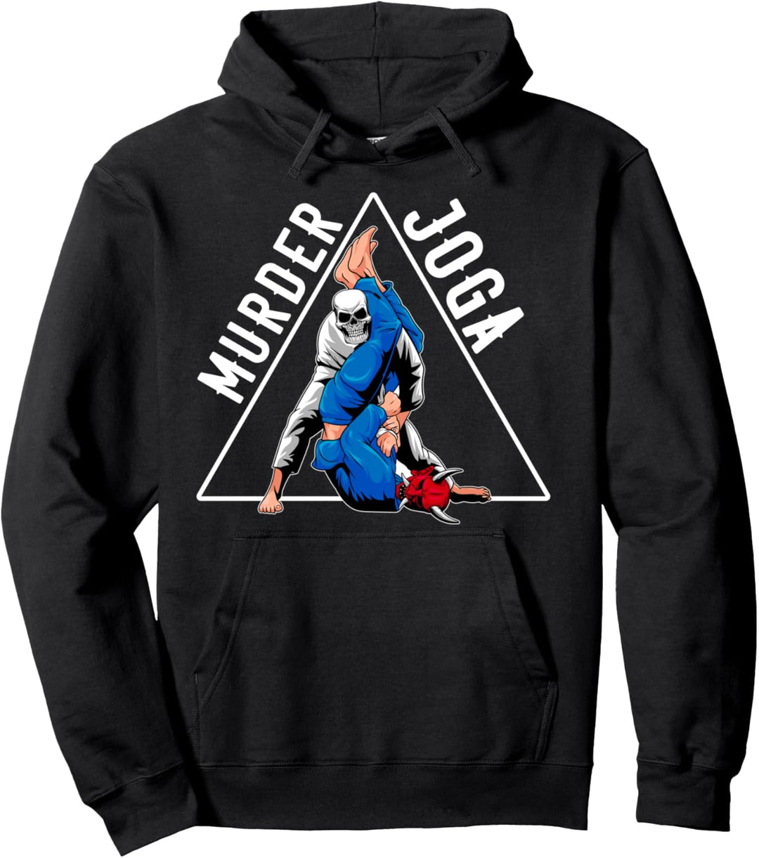 Murder Yoga BJJ Brazilian Jiu Jitsu BJJ Grappling NoGi Pullover Hoodie
