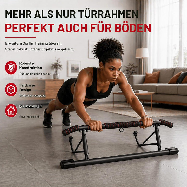 Klimmzugstange Türrahmen Ohne Schrauben, Pull Up Bar Door Frame mit Mehreren Griffpositionen für Vie