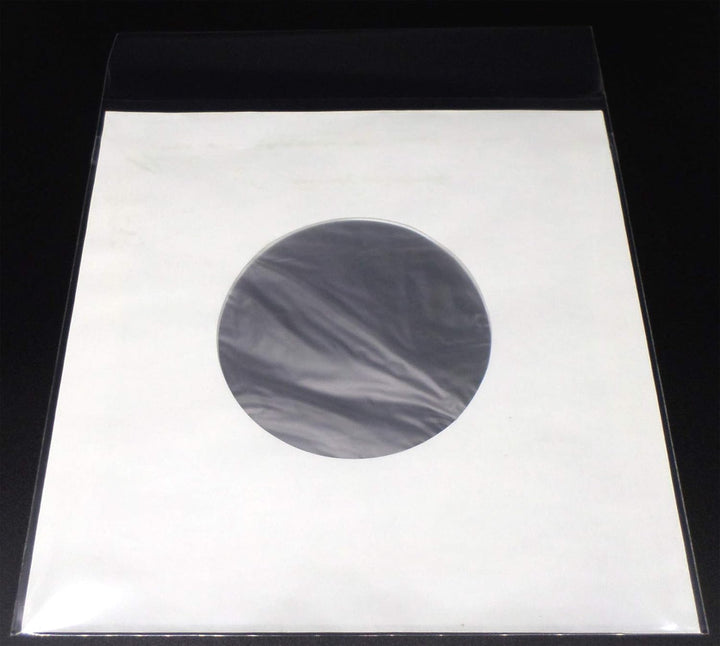docsmagic.de 100 Polylined Paper Inner Sleeves + Premium Resealable Outer Bags for 12" 33rpm Vinyl R