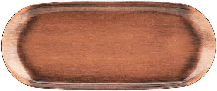 Jeanoko 430 Edelstahl-Aufbewahrungstablett, Glatte Linien, Schreibtisch-Dekor-Organizer, 23 X 9,4 cm