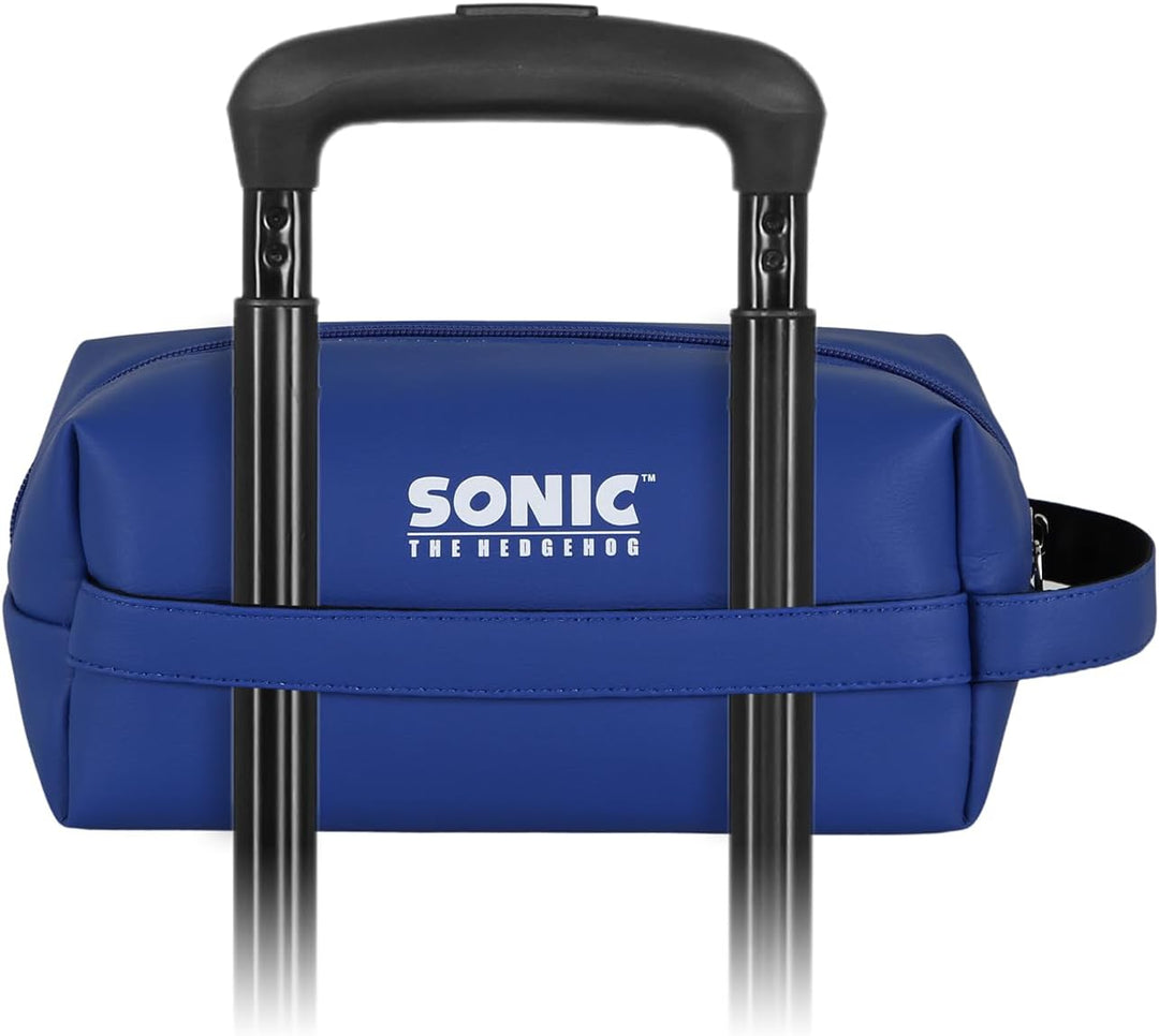 Sega-Sonic Sight-Brick Plus Reise-Kosmetiktasche, Blau, 25 x 12 cm