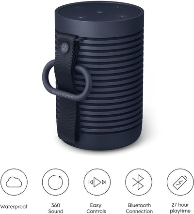 Bang & Olufsen Beosound Explore – Kabelloser Outdoor-Bluetooth-Lautsprecher mit USB-C Ladekabel, sta