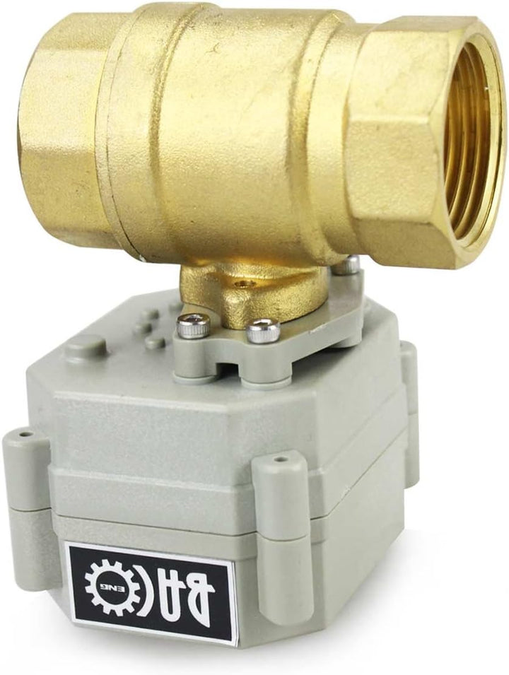 BACOENG AC110-230V 2 Wege 1" Messing Motorkugelhahn Zonenventil CR202C 2 Drähte Elektrische Kugelven