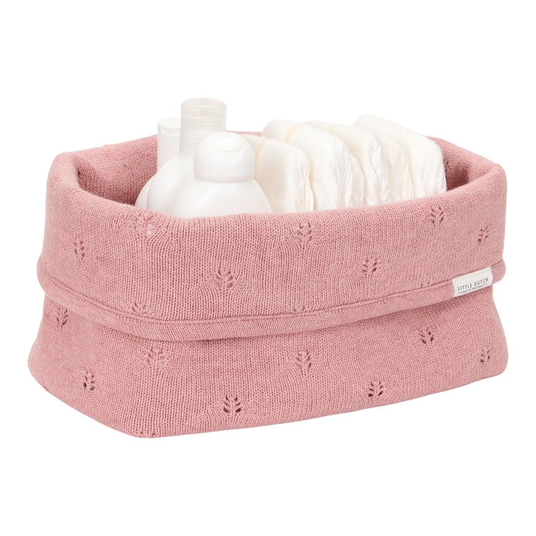 Little Dutch Wickeltischkörbchen Körbchen Korb Utensilo Organizer für den Wickeltisch Baby Strick gr