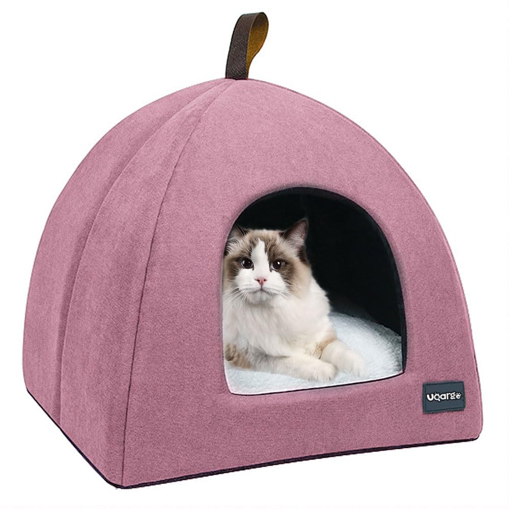 Katzenhöhle Katzenbett, weiche Katzenhöhle, weiche warme Plüsch-Katzenbetten, Katzennest mit herausn