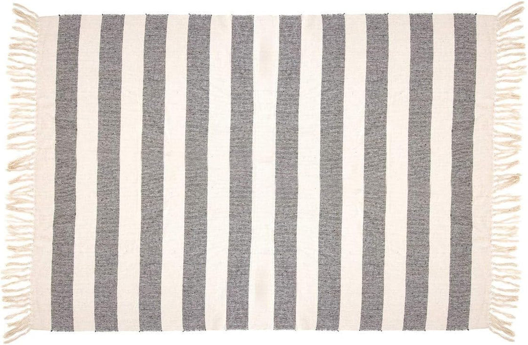 Sass & Belle Scandi Boho Stripe Blanket Throw