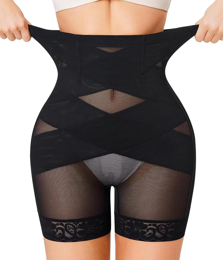 Gotoly Shapewear Damen Bauchweg Unterhose Hohe Taille Miederhose Mit Bein Figurenformend Miederpant