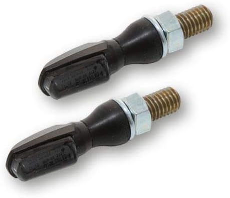 SHIN YO LED-Blinker Spark/Schwarz/getönt, elektrisches geprüftes Paar (bitte länderspezifische Recht