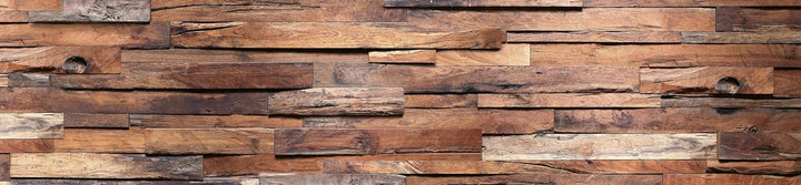 DIMEX Küchenrückwand Folie selbstklebend HOLZWAND | Klebefolie - Dekofolie - Spritzschutz für Küche