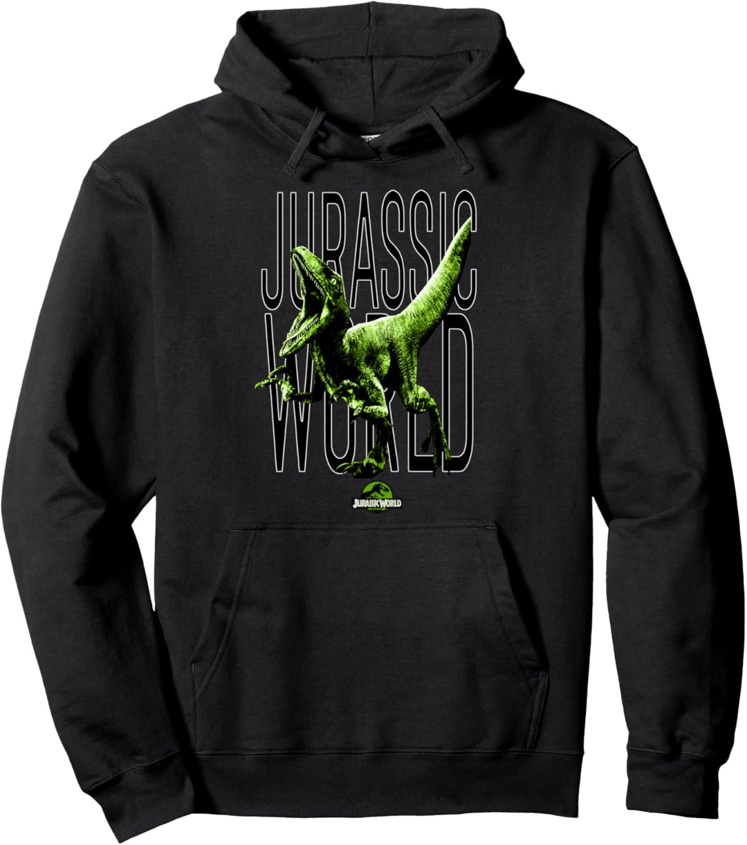 Jurassic World Grünes Raptor-Overlay Pullover Hoodie