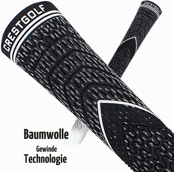 CRESTGOLF Golfgriffe Aktualisierte Multi-Compound-Golfgriffe für Golfschläger, Golf Grips Set mit 13