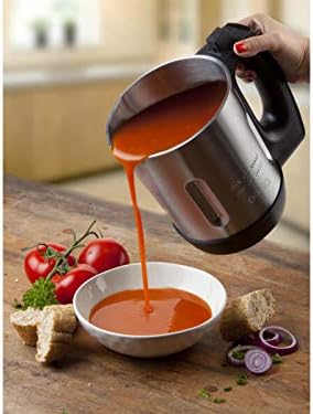 Suppenmaschine 1L mit 6 Funktionen Schwarz Schwarz Rostfreies