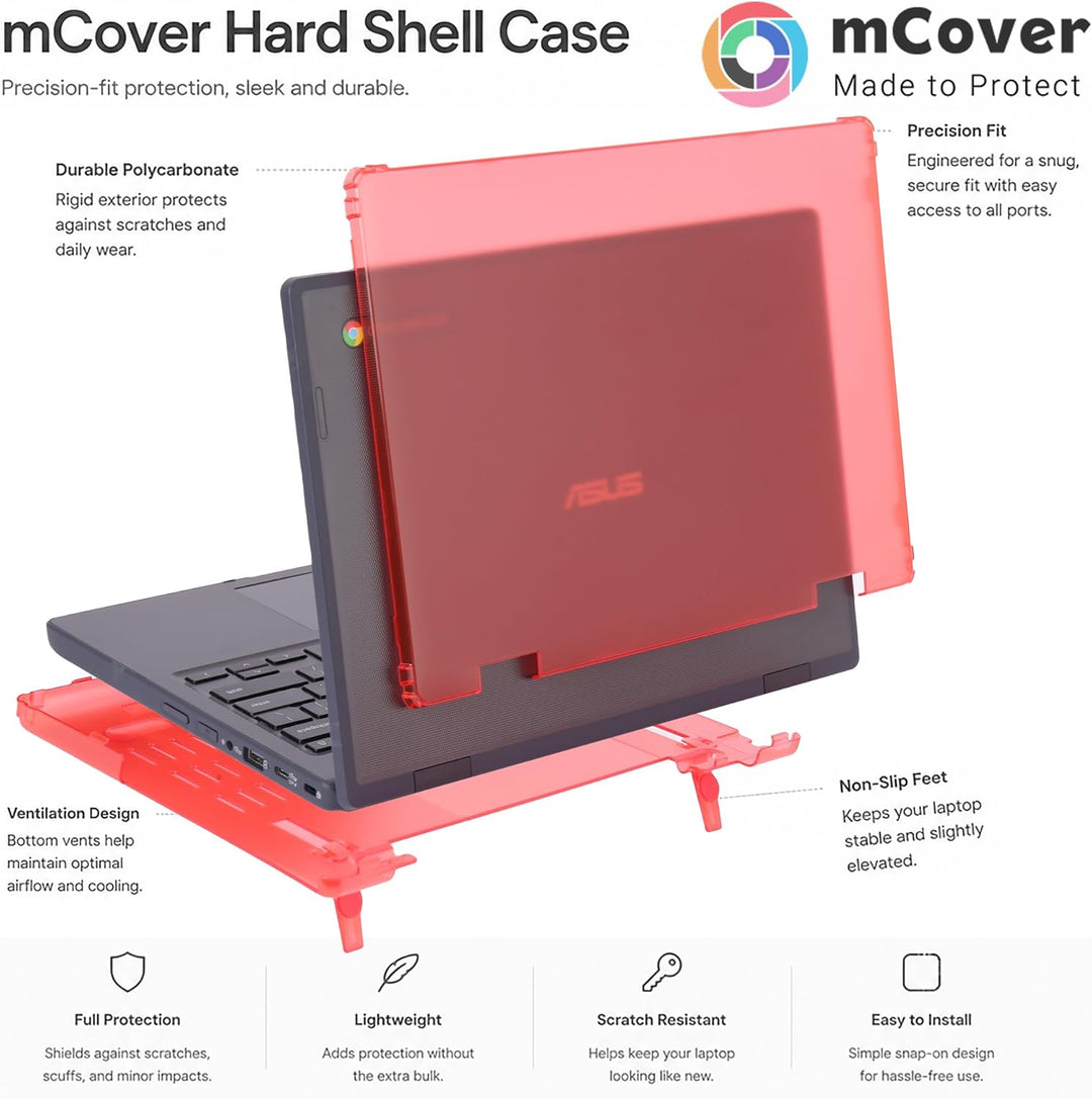 mCover Nur kompatibel mit 29,5 cm (11,6 Zoll) ASUS Chromebook CR11 (CR1104CGA oder CR1104CTA) Serie