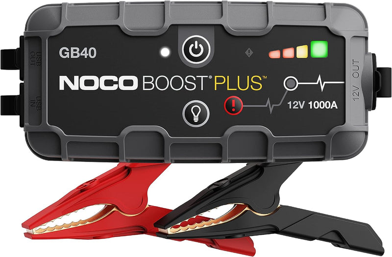 NOCO Boost Plus GB40 1000A 12V UltraSafe Starthilfe Powerbank, Lithium-Starthilfebox, Kfz-Batterie-B