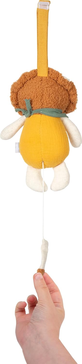 small Foot Babyspielzeug Spieluhr aus Stoff „Little Lion“, mit Aufhängeschlaufe und Melodie, verwend