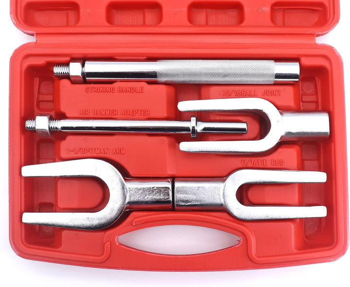 Yuhtech 5 Pcs Trenngabel Kugelgelenk Set Spurstangen Kopf Abzieher Satz Werkzeug Kugelgelenk Ausdrüc