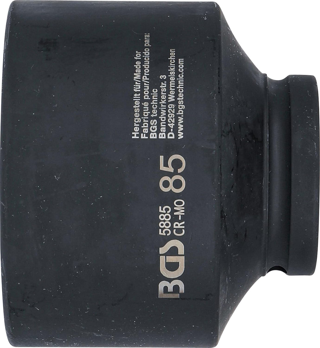 BGS 5885 | Kraft-Steckschlüssel-Einsatz Sechskant | 25 mm (1") | SW 85 mm Schlüsselweite: 85 mm, Sch