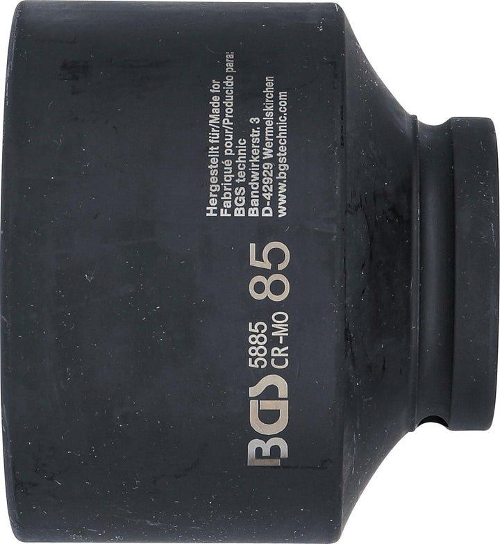 BGS 5885 | Kraft-Steckschlüssel-Einsatz Sechskant | 25 mm (1") | SW 85 mm Schlüsselweite: 85 mm, Sch