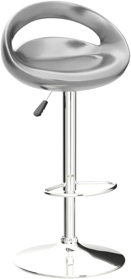 Barhocker 2er Set aus ABS-Kunststoff, Drehbare Barhocker Höhenverstellbar 55 bis 75 cm, Barstuhl Küc