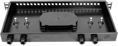 BeMatik - Optical Fiber Patch Panel 1HE FC schwarz 24