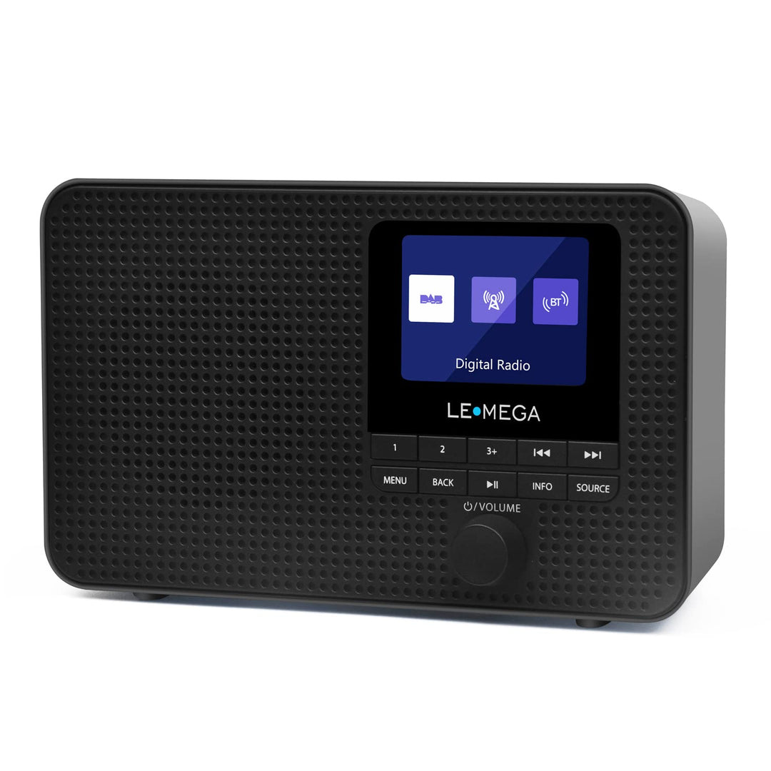 LEMEGA DR3 Tragbares Radio mit DAB+/DAB/FM,Büro Radio DAB Plus Bluetooth,Batteriebetrieben &amp; Netzbet