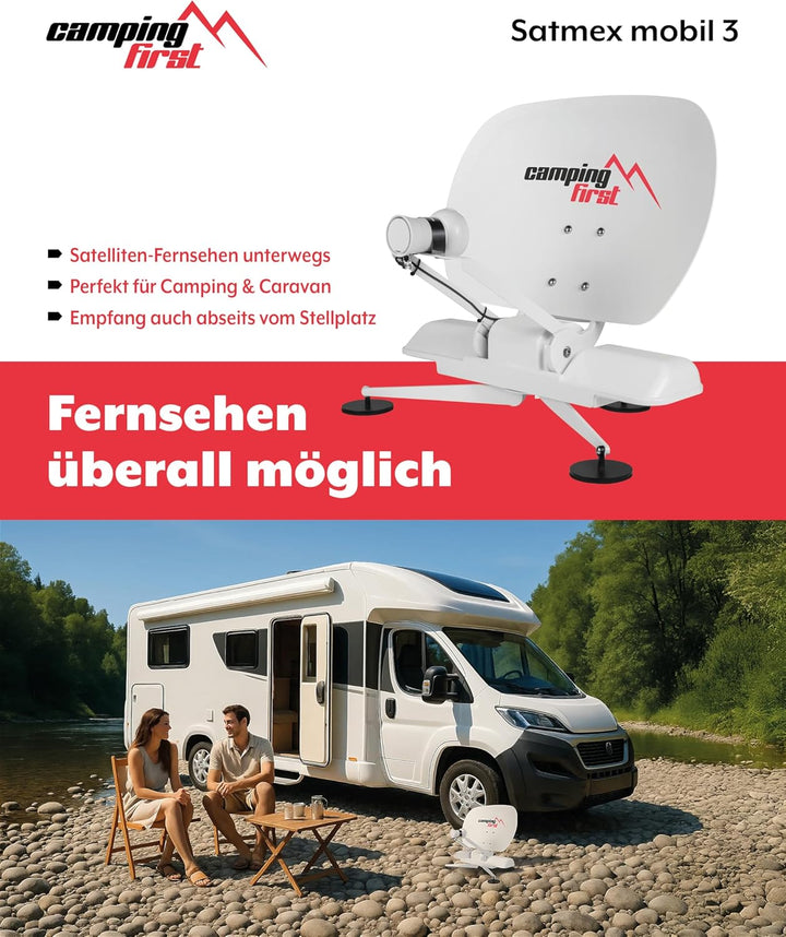 Satmex mobil 3 – Vollautomatische Sat-Antenne (Für den mobilen Einsatz, selbstständige Ausrichtung a