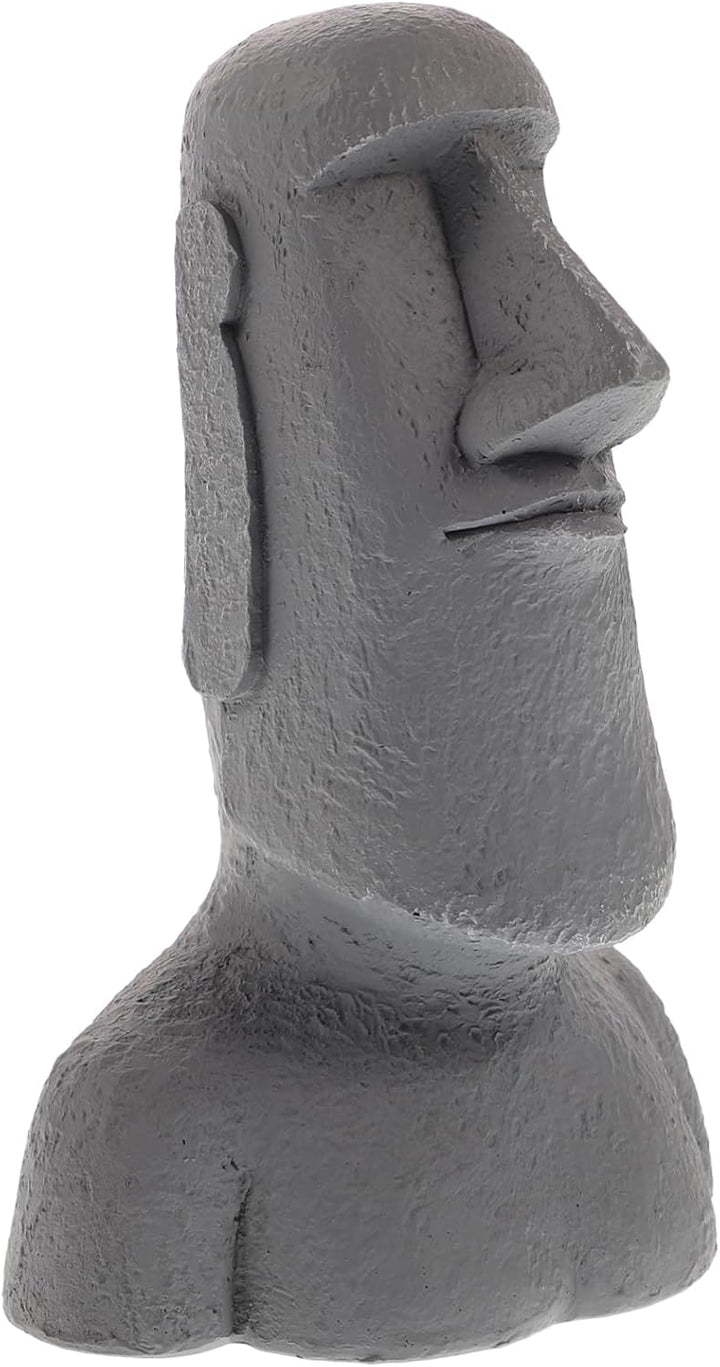 Happyyami Steinstatue Moai-Figur Moai-Statue Moai Tiki Kopf Figur Osterinselfigur Desktop-Moai-Dekor