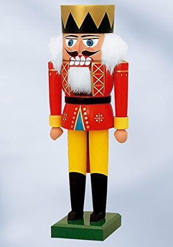 KWO Olbernhau Nussknacker König, Mehrfarbig, 35 cm