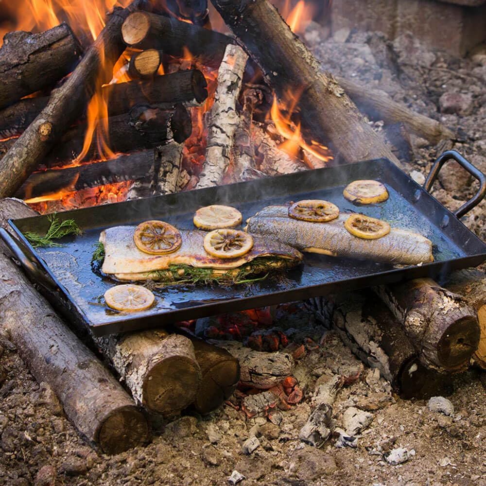 Lodge 45,72 x 25,4 cm/45,7 x 25,4 cm Seasoned Stahl Grillpfanne 45,7 cm Grillplatte, 45,7 cm Grillpl