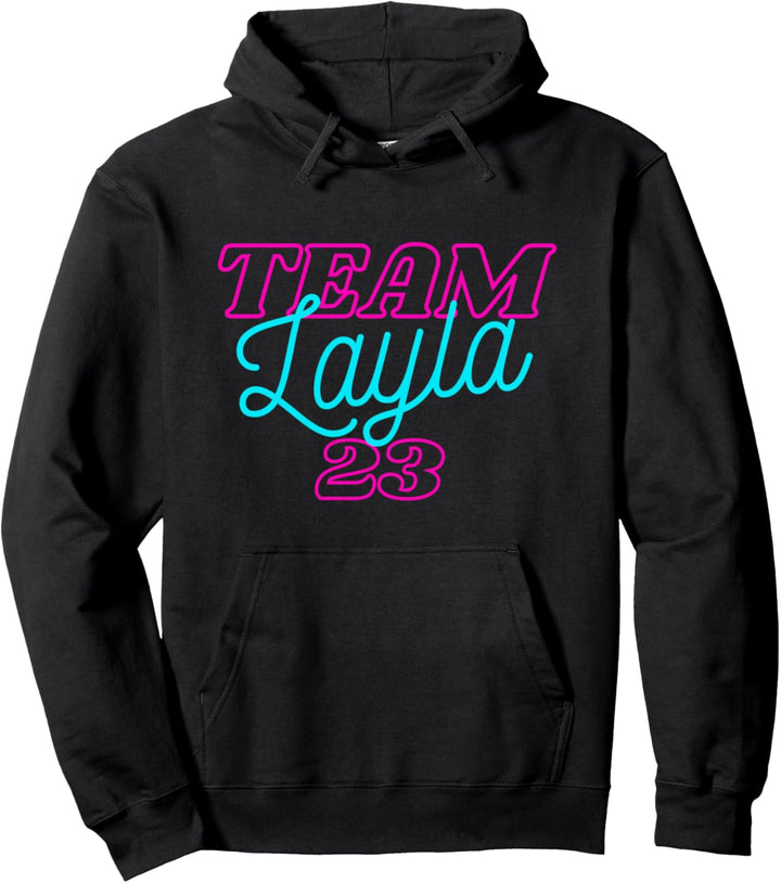 Team Layla 23 Mallehit Schlagerhit Sommerhit Malle Mallorca Pullover Hoodie