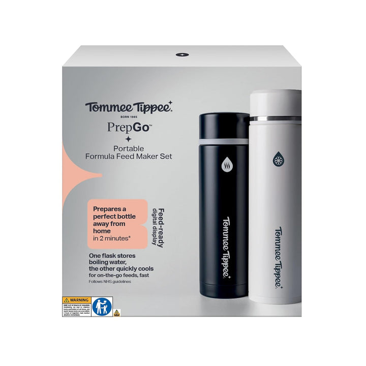 Tommee Tippee GoPrep Nahrungszubereiter-Set, bereitet die perfekte Babyflasche in 2 Minuten zu, trag
