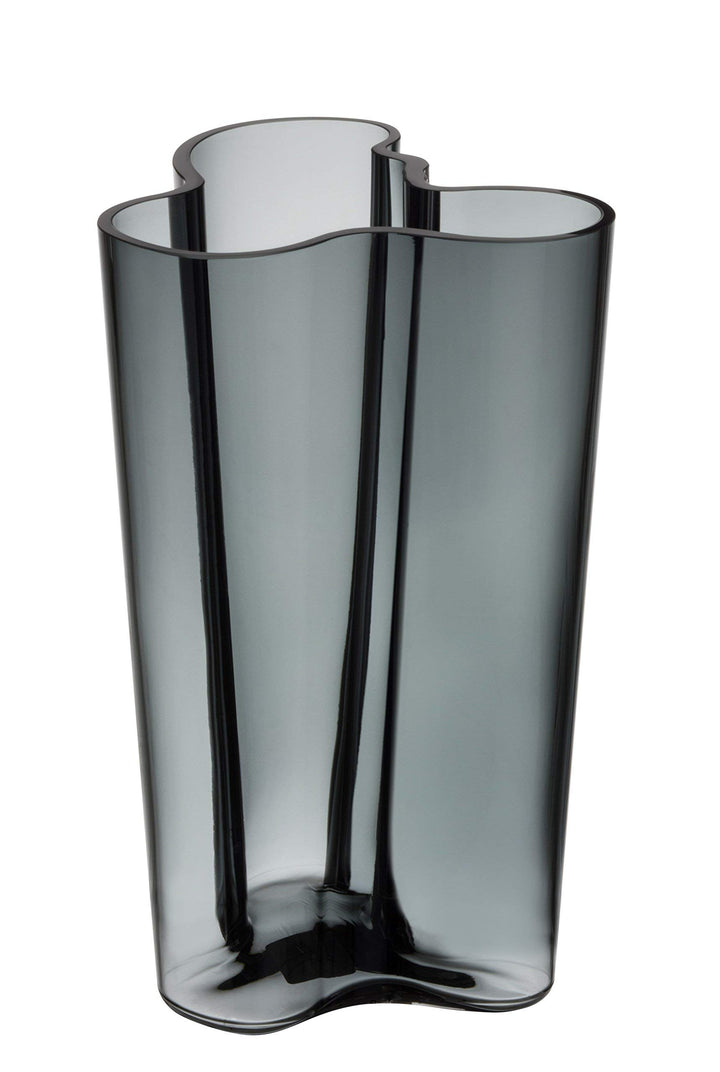 Iittala Vase Aalto 251 mm Grau aus Glas, 251 mm Grau