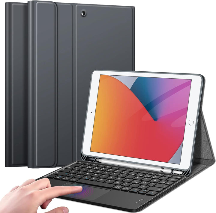 Fintie Tastatur Hülle für iPad (9. / 8. und 7. Generation - 2021/2020/2019), iPad 10.2 Hülle mit Tas