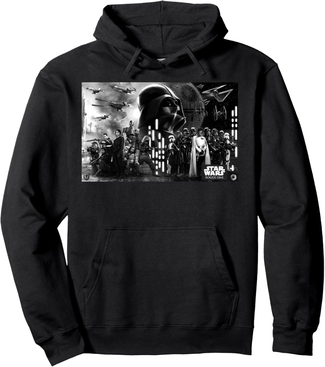 Star Wars Rogue One Death Star Battle Groupshot Pullover Hoodie