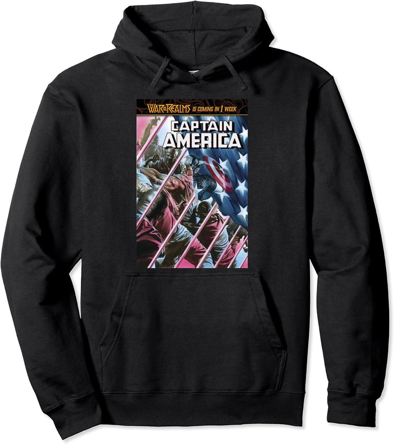 Marvel War Of The Realms Captain America Comic Cover Pullover Hoodie