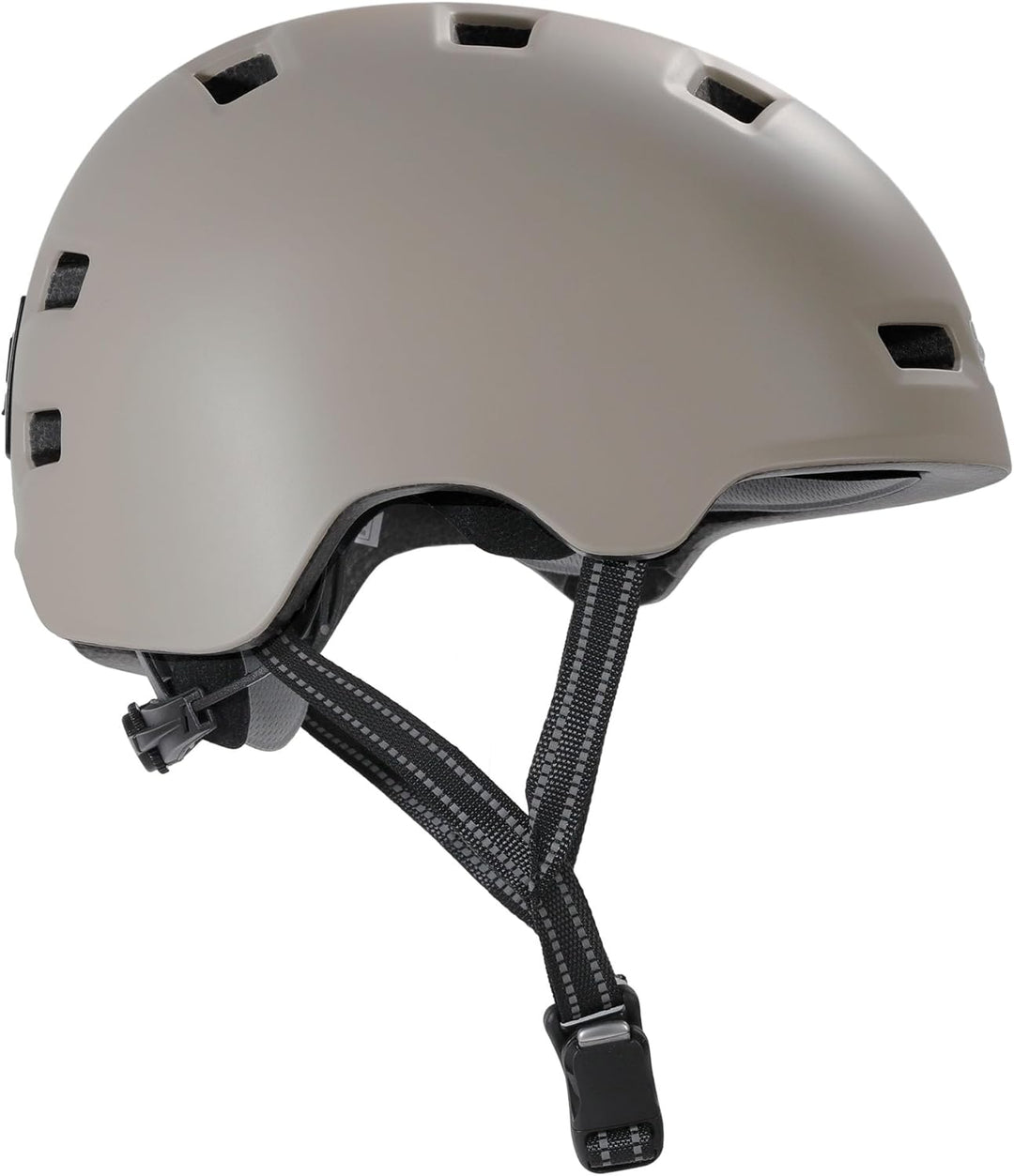Crazy Safety Vertigo Matt Schwarz Fahrradhelm mit Vorder- und Rücklicht USB | Skater-Helm für Roller