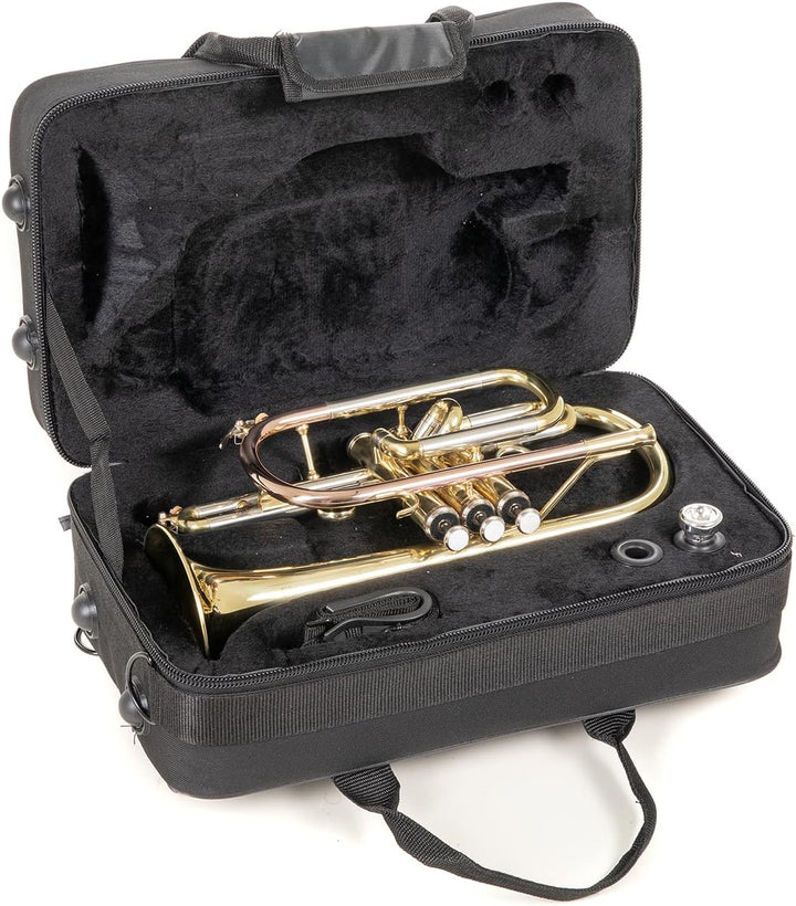 Roy Benson Bb Kornett MOD.CR-202 lackiert, inkl. Etui, gold, CR-202