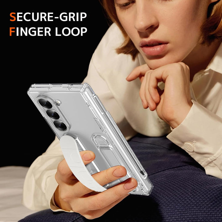 NINKI für Samsung Galaxy Z Fold 5 Handyhülle mit Armband Ständer Z Fold 5 Case mit Stift Fold 5 hand