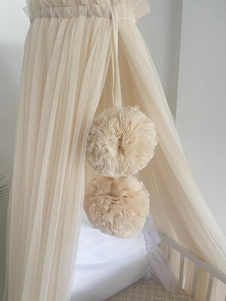 Baby Fancyroom Betthimmel für Babybett, Prinzessib Babywiege, Moskitonetz, Beistellbett Himmel, Baby