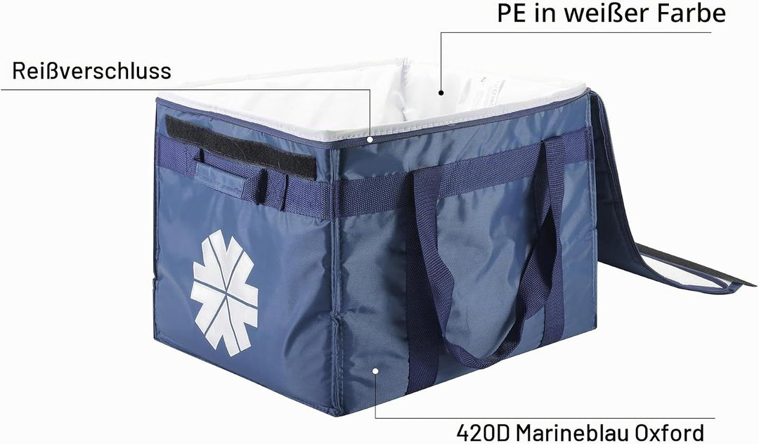 Kühltasche/Kühlbox für EIS oder Lebensmittel/Picknicktasche, ideal für Camping, Grill, Strand, 40 L,